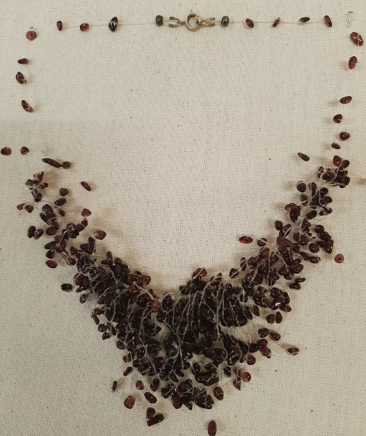 ketting amber kraaltjes