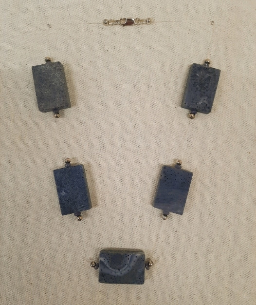 ketting rechthoekige koraalkralen