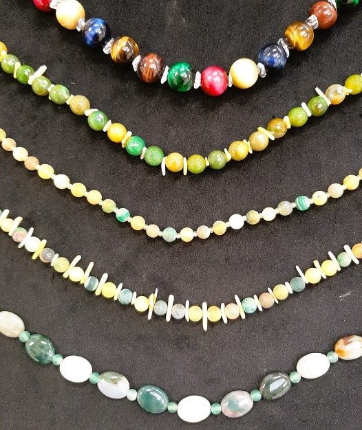 meerdere kettingen multicolor